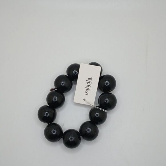 LARGE wood bead bracelet boho style - Picture 1 of 5